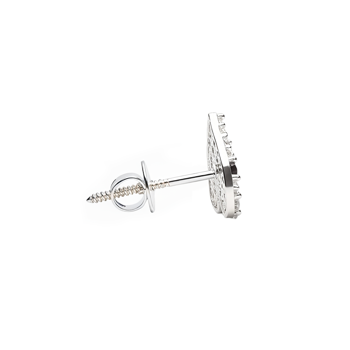 Mahika | 16 stone silver earrings