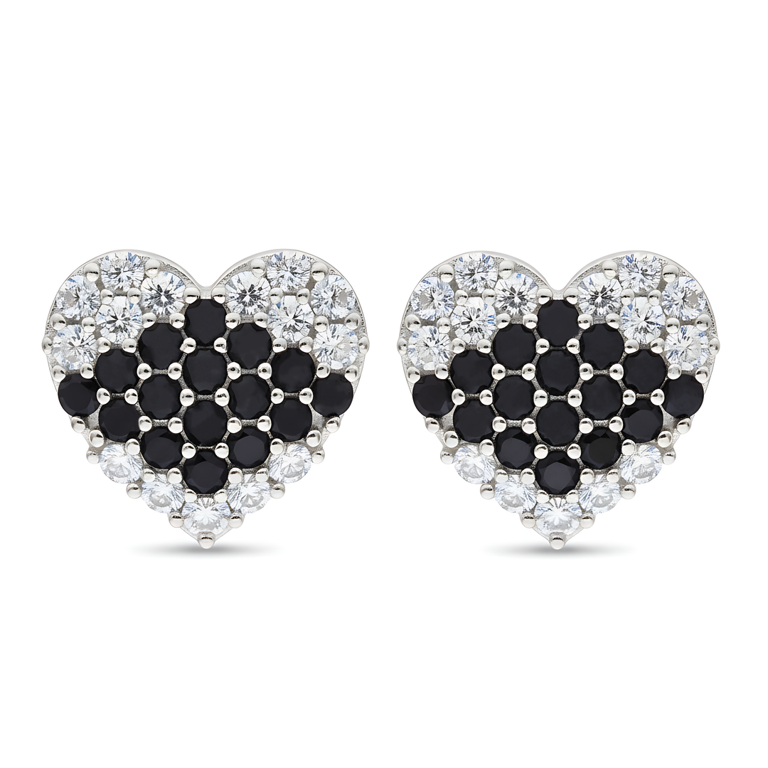 Mahika | 16 Stone Silver Earrings
