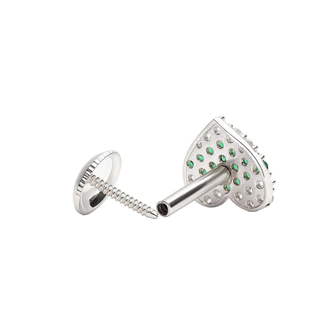 Mahika | 16-Stones Silver Earrings