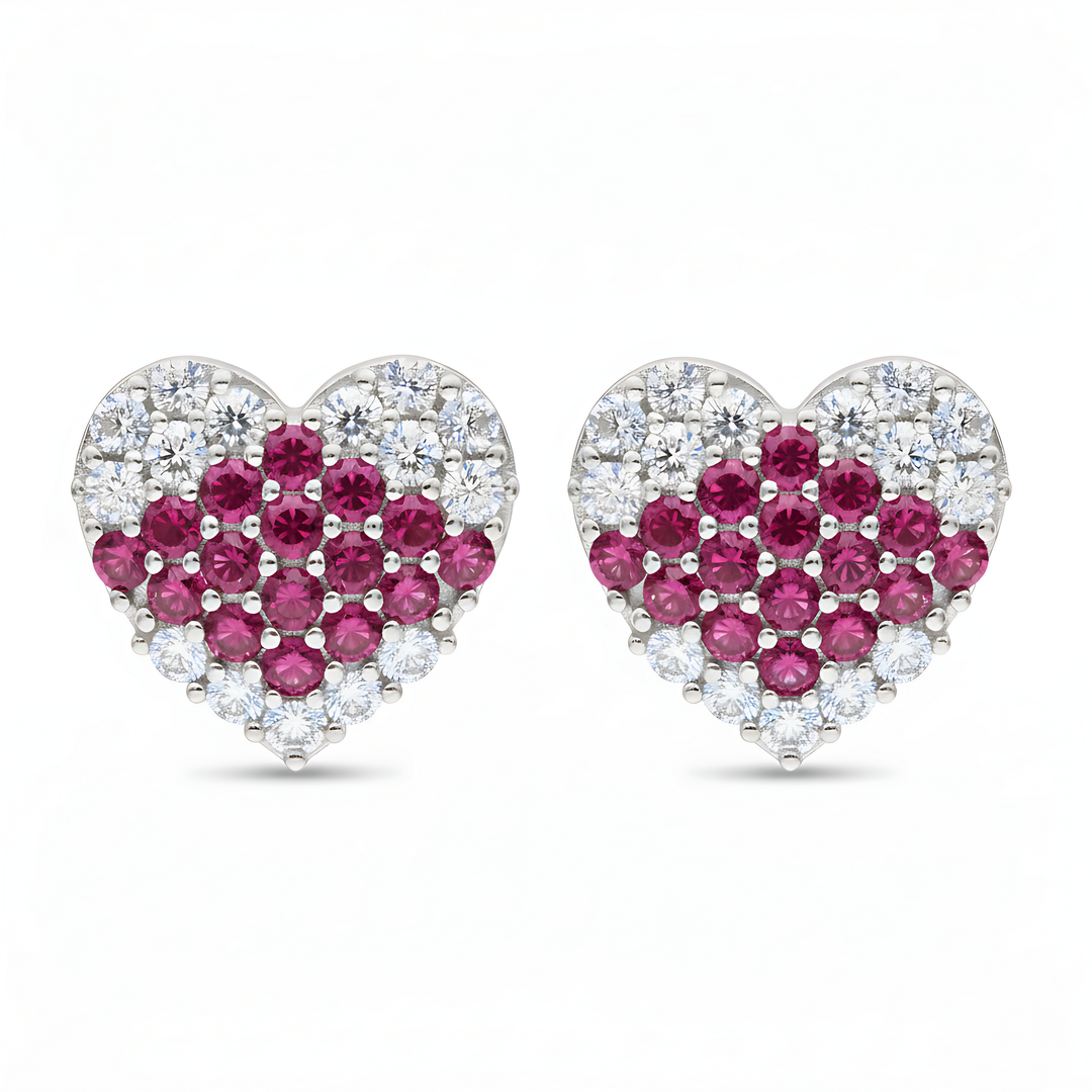 Mahika | 16-Stones Silver Earrings