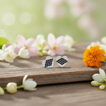 Load image into Gallery viewer, Mahika | 16 Stone Silver Earrings
