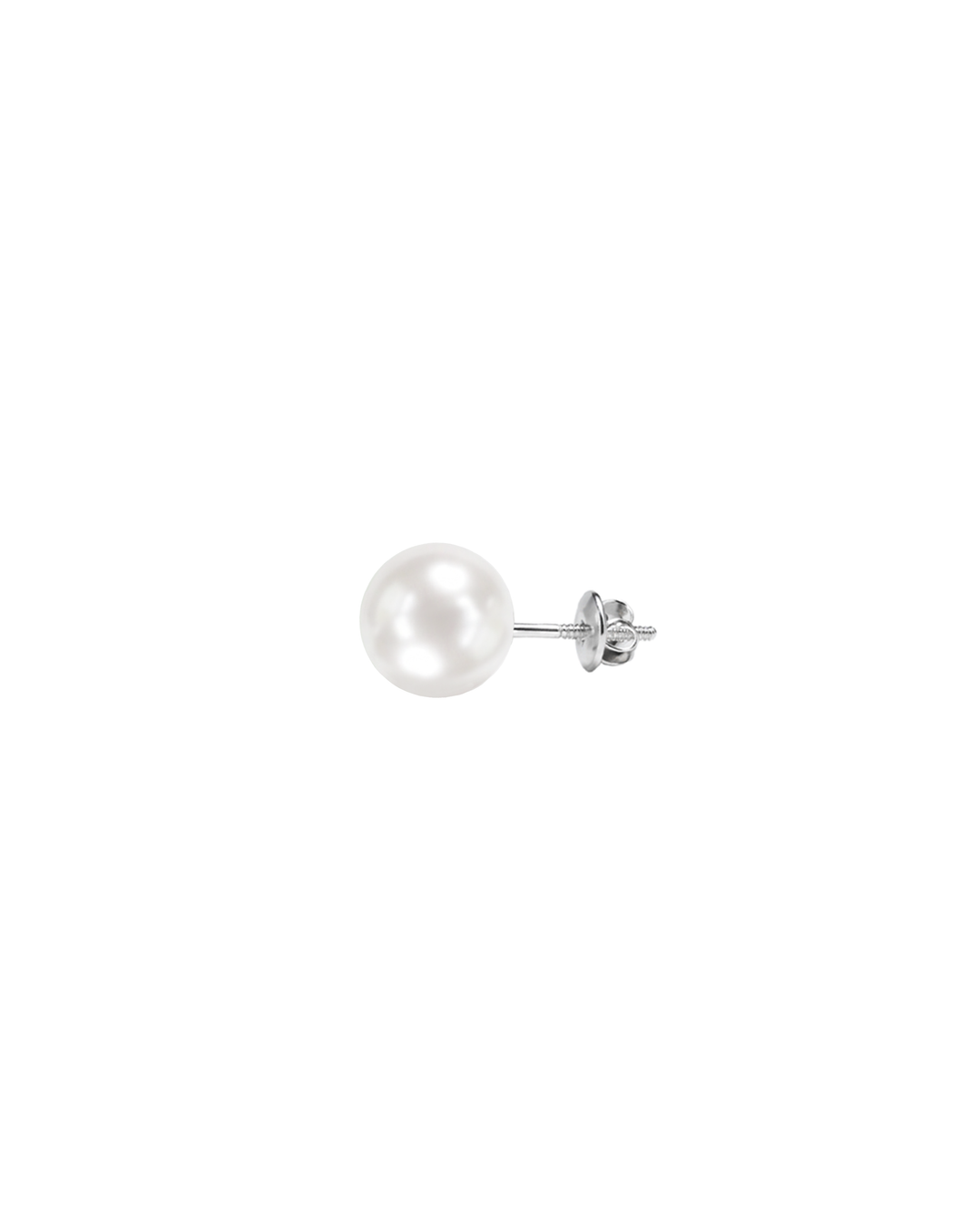 Mukt | Pearl Silver Earrings 12mm