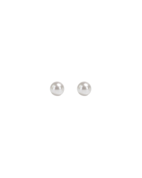 Mukt | Pearl Silver Earrings 4mm