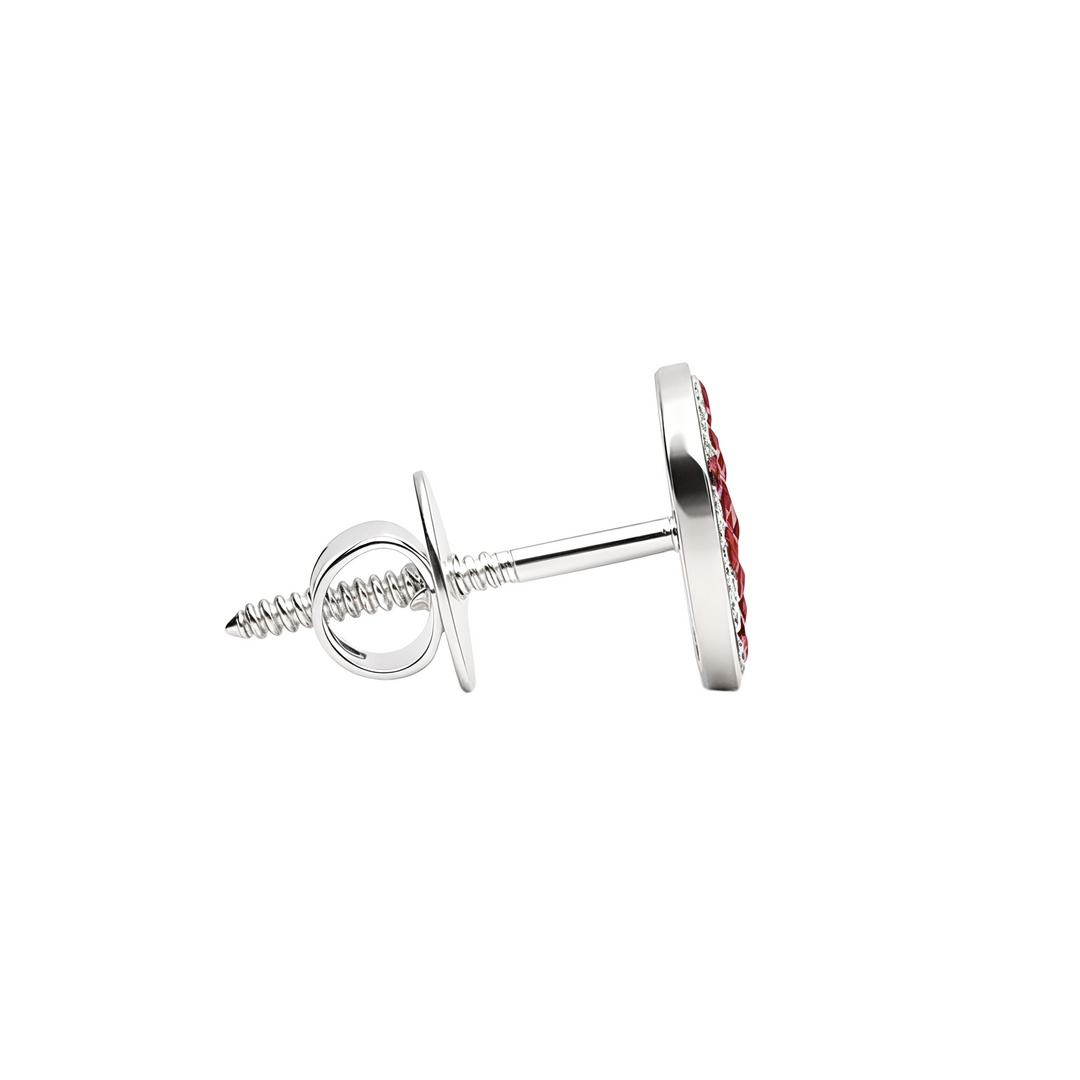Mahima | 18-Stones Silver Earrings