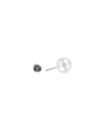 Load image into Gallery viewer, Mukt | Pearl Silver Earrings 10mm
