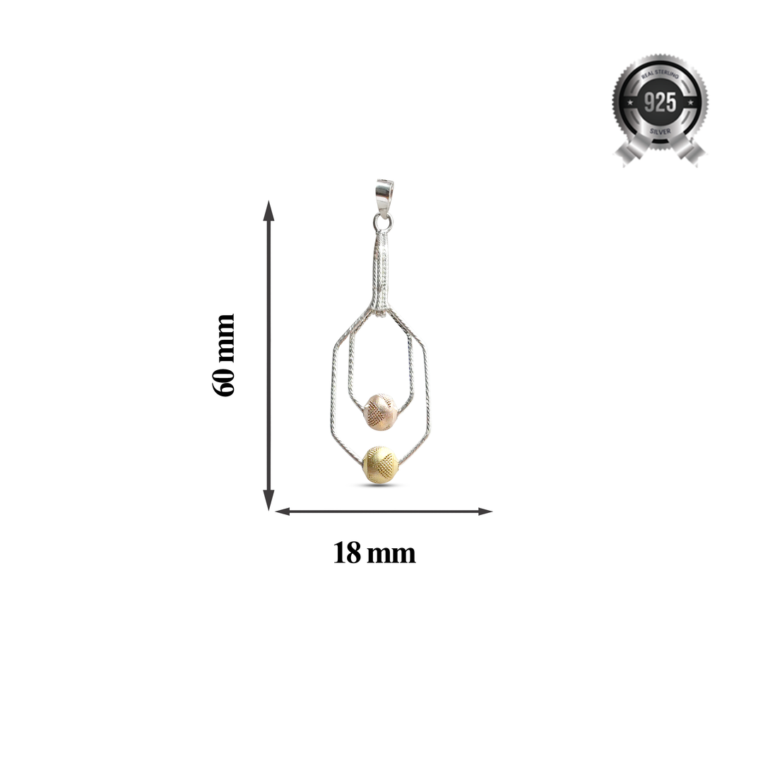 Mavek | Hexagon Shaped Silver Pendant