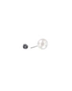 Load image into Gallery viewer, Mukt | Pearl Silver Earrings 8mm
