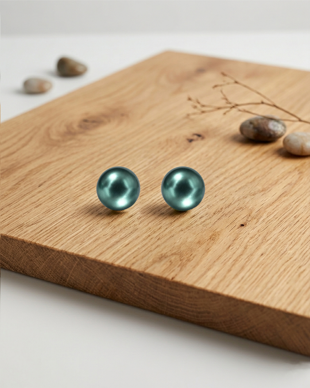 Mukt | Pearl Silver Earrings 8mm