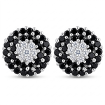 Load image into Gallery viewer, Maitri | 37-Stone Round Cluster Earrings
