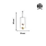 Load image into Gallery viewer, Mihira | Rectangle Silver Pendant
