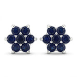 Load image into Gallery viewer, Manya | 7-Stone Flower Shaped Earrings
