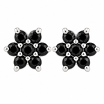 Load image into Gallery viewer, Manya | 7-Stone Flower Shaped Earrings
