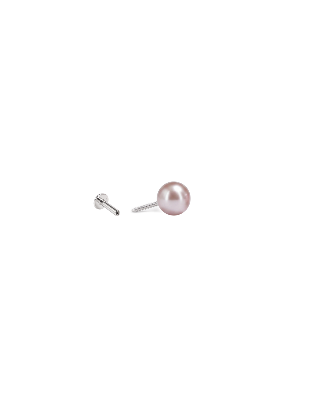 Mukt | Pearl Silver Earrings 6mm | Kids/2nd Stud Screw