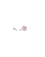 Load image into Gallery viewer, Mukt | Pearl Silver Earrings 6mm | Kids/2nd Stud Screw
