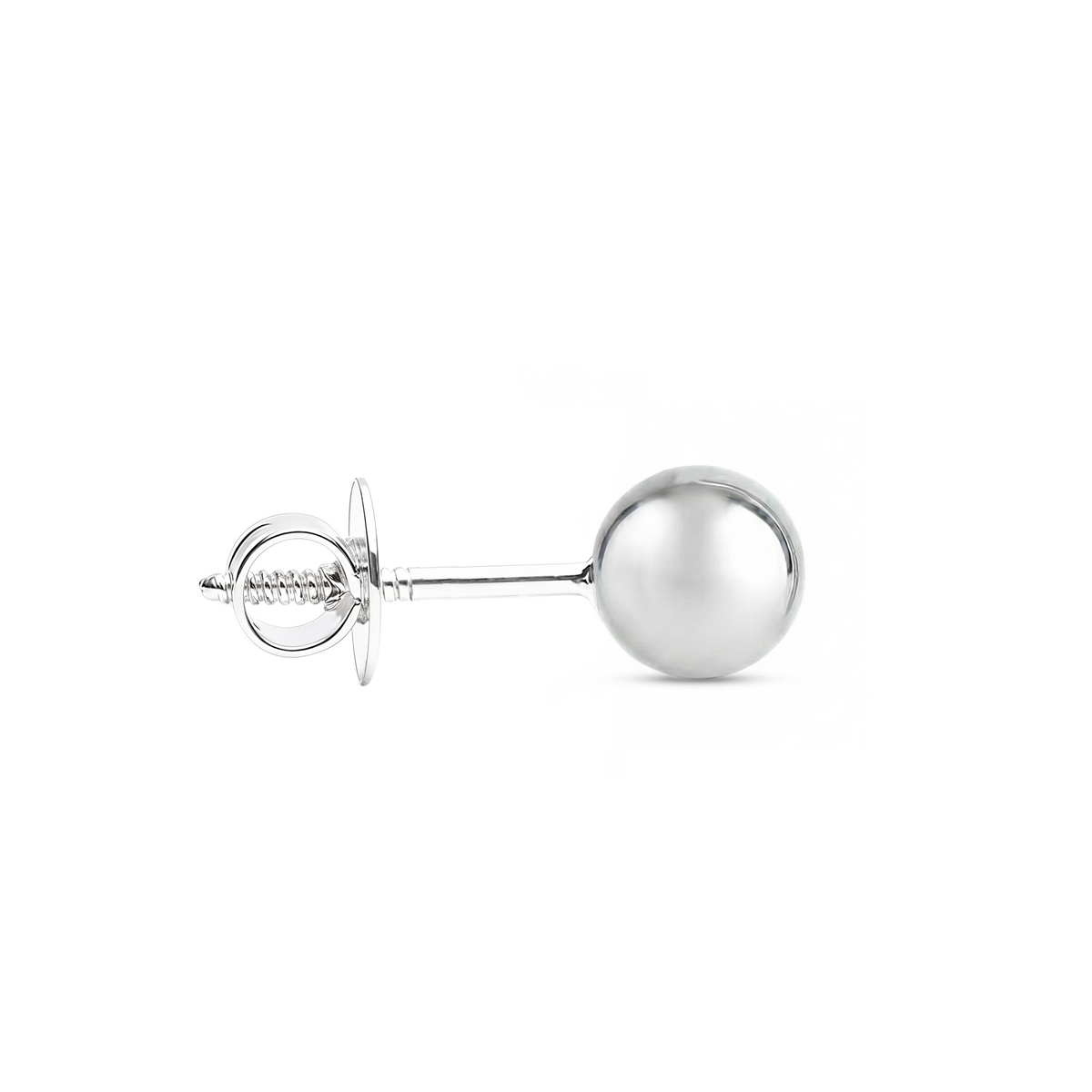 Moti | ball shaped silver earrings