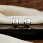 Load image into Gallery viewer, Moti | Ball-Shaped Silver Earrings
