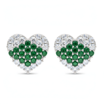 Load image into Gallery viewer, Mahika | 16 Stone Silver Earrings
