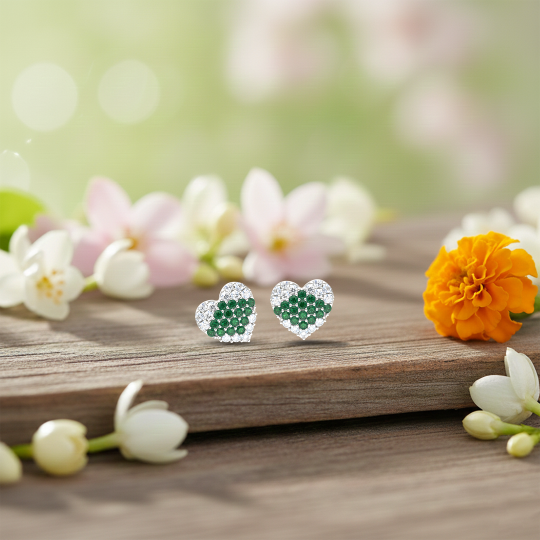 Mahika | 16 Stone Silver Earrings