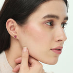 Load image into Gallery viewer, Madira | Heart Shaped Silver Earrings

