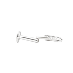 Load image into Gallery viewer, Mia - J Shaped Silver Nosepin
