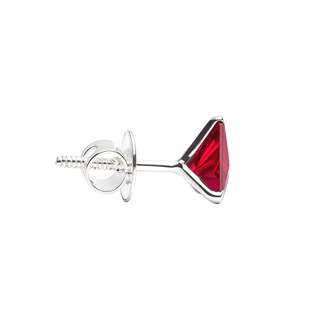 Mithi | Triangle Shaped Silver Earrings