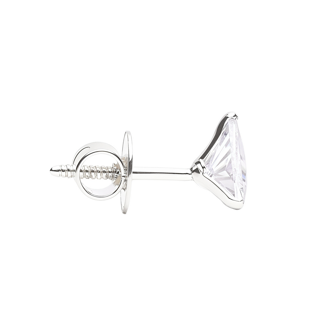 Mithi | Triangle Shaped Silver Earrings