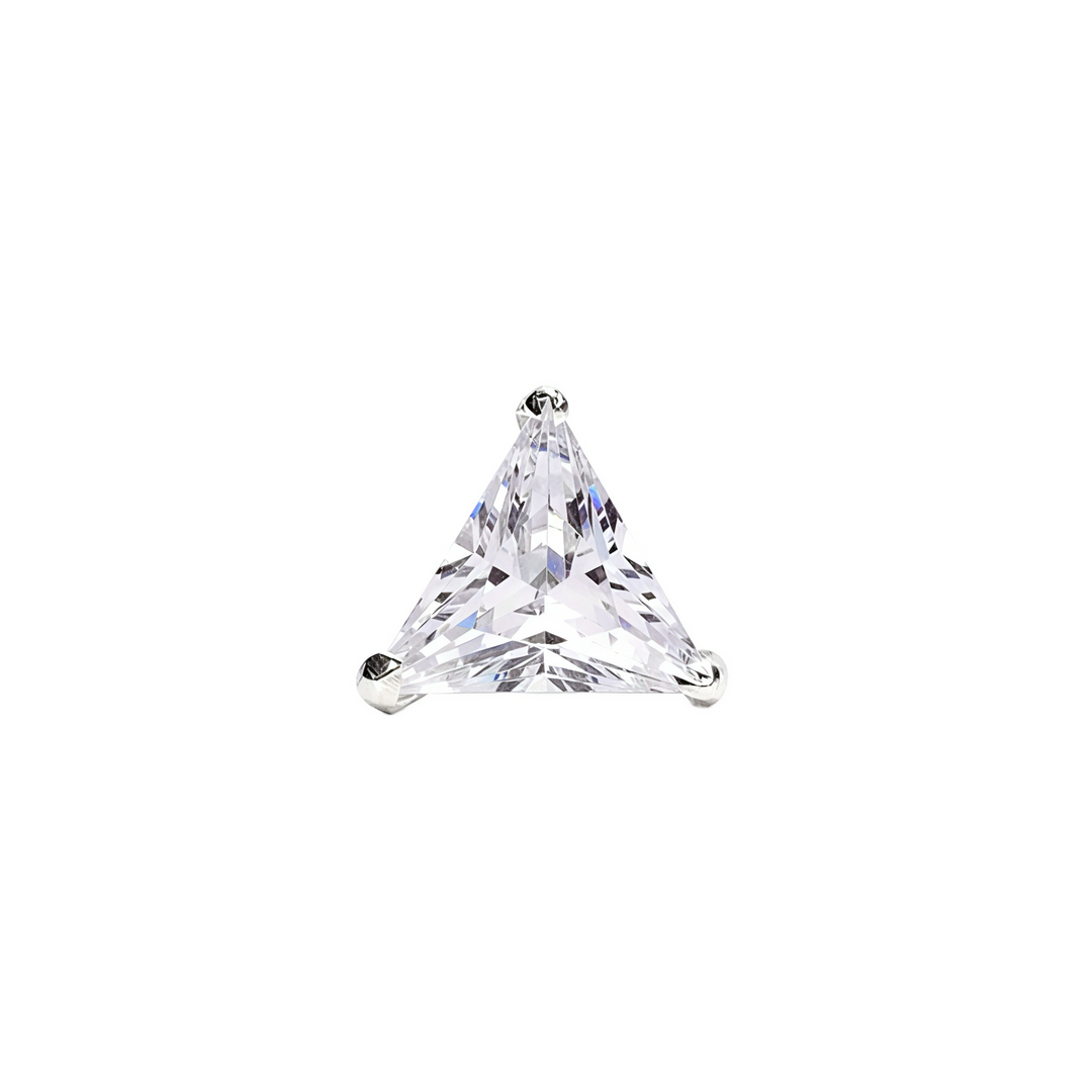 Mithi | Triangle Shaped Silver Nosepin