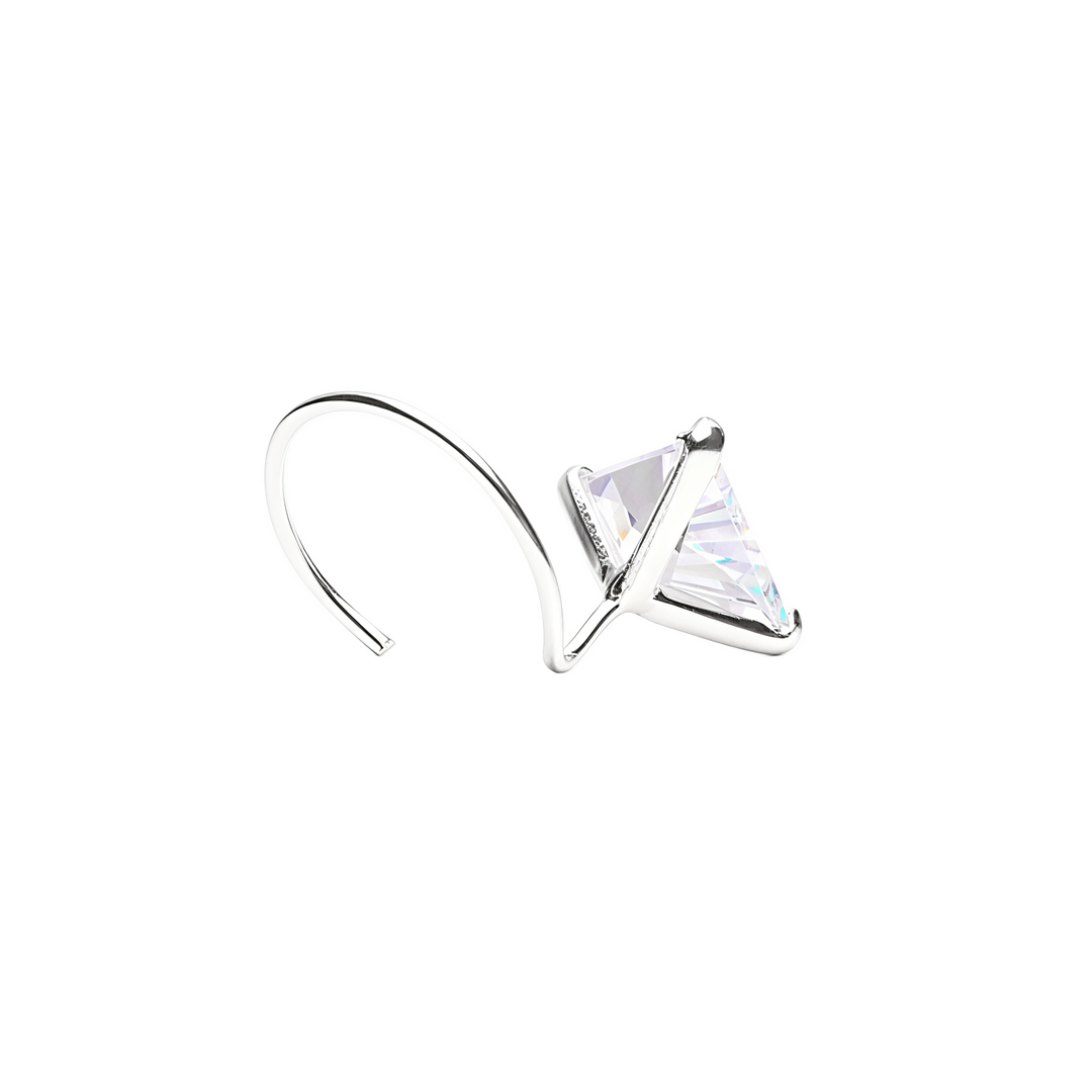 Mithi | Triangle Shaped Silver Nosepin