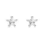 Load image into Gallery viewer, Mira | Star Shaped Silver Earrings
