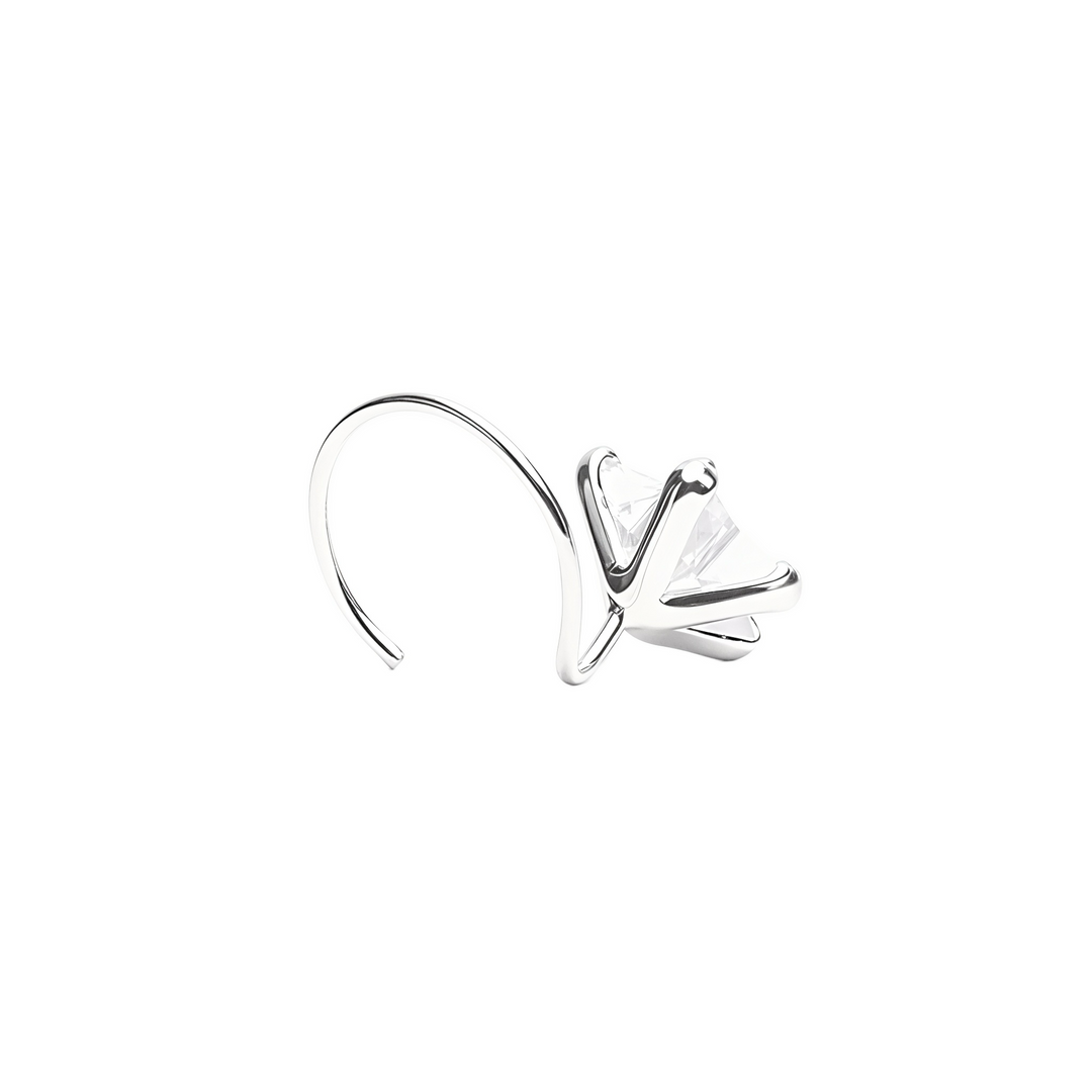 Mira | Star Shaped Silver Nosepin
