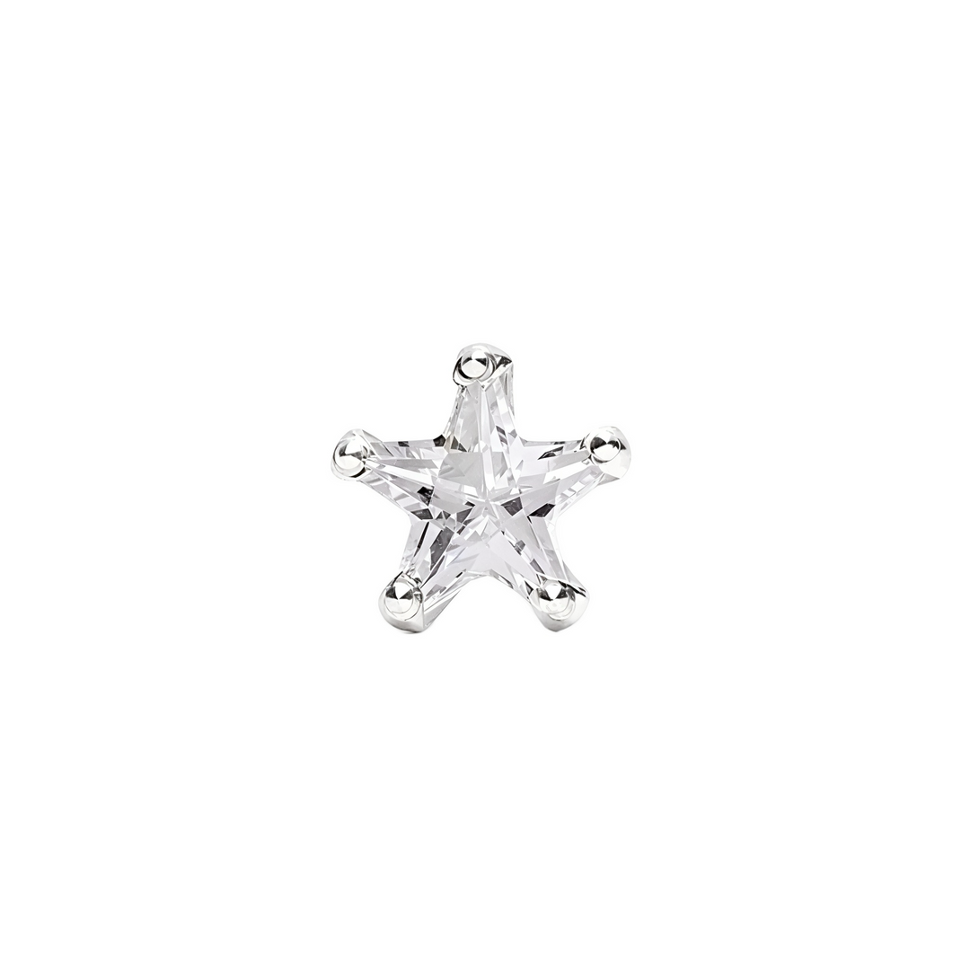 Mira | Star Shaped Silver Nosepin