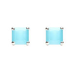 Load image into Gallery viewer, Manini | Square Shaped Silver Earrings
