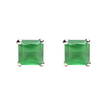 Load image into Gallery viewer, Manini | Square Shaped Silver Earrings

