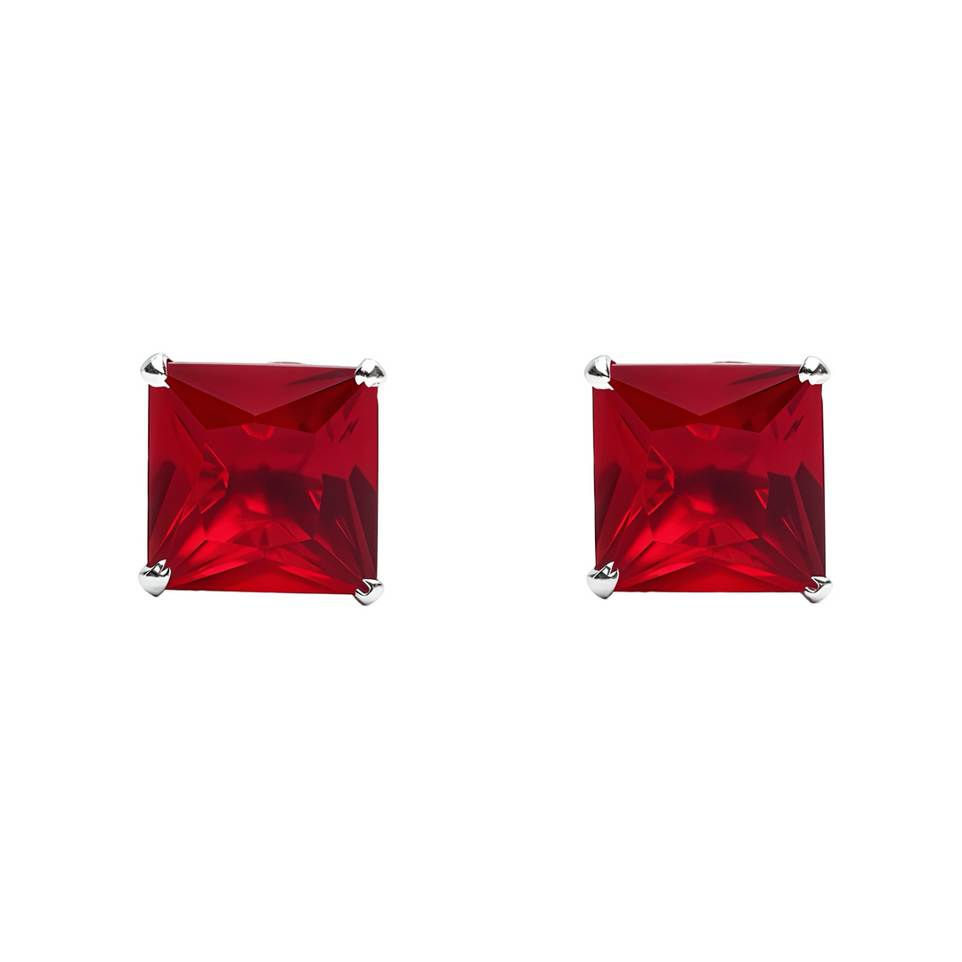 Manini | Square Shaped Silver Earrings