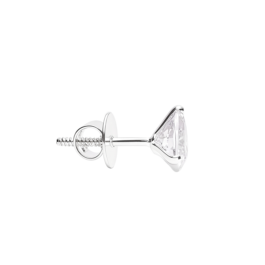 Madira | Heart Shaped Silver Earrings