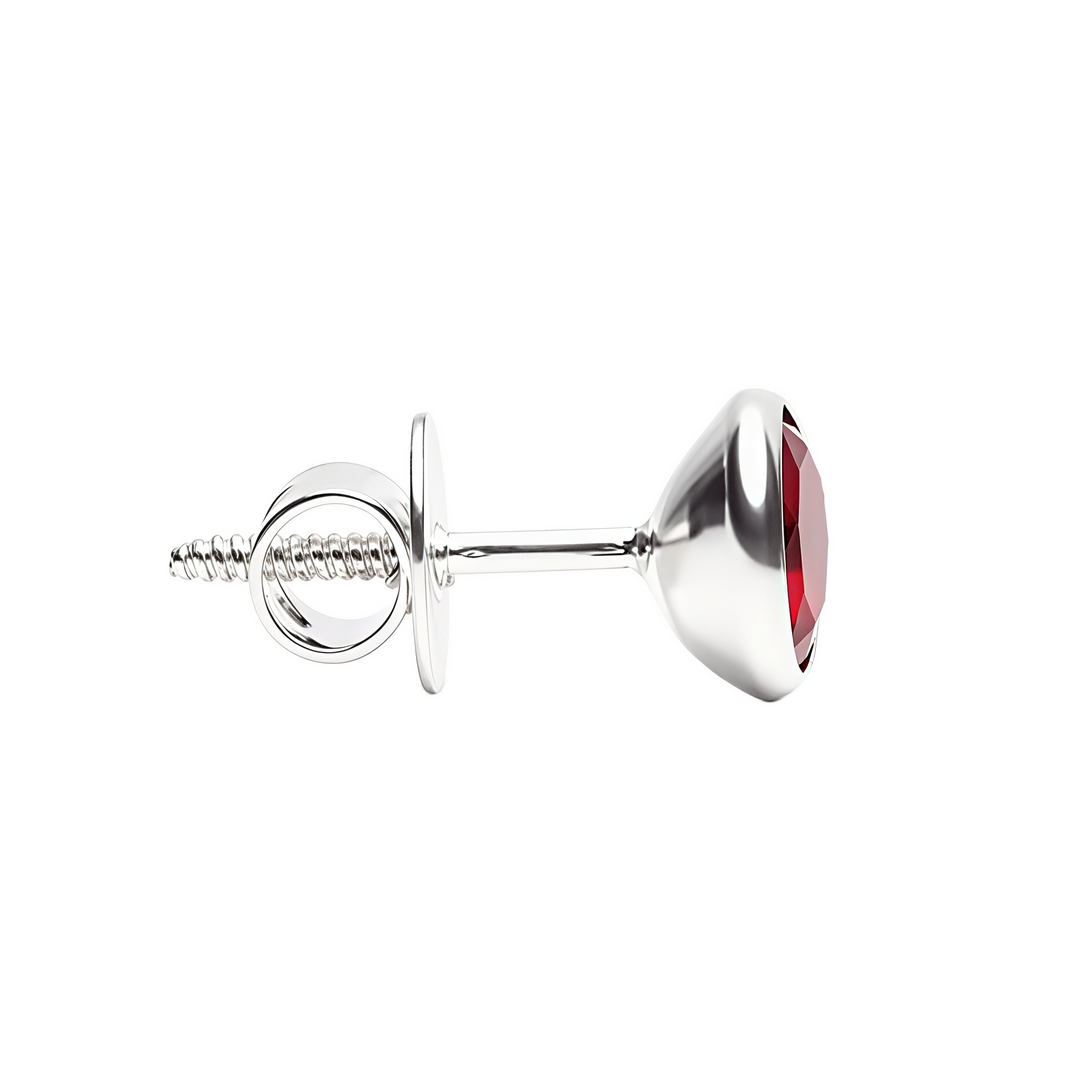 Mina | Katori Stone Silver Earrings