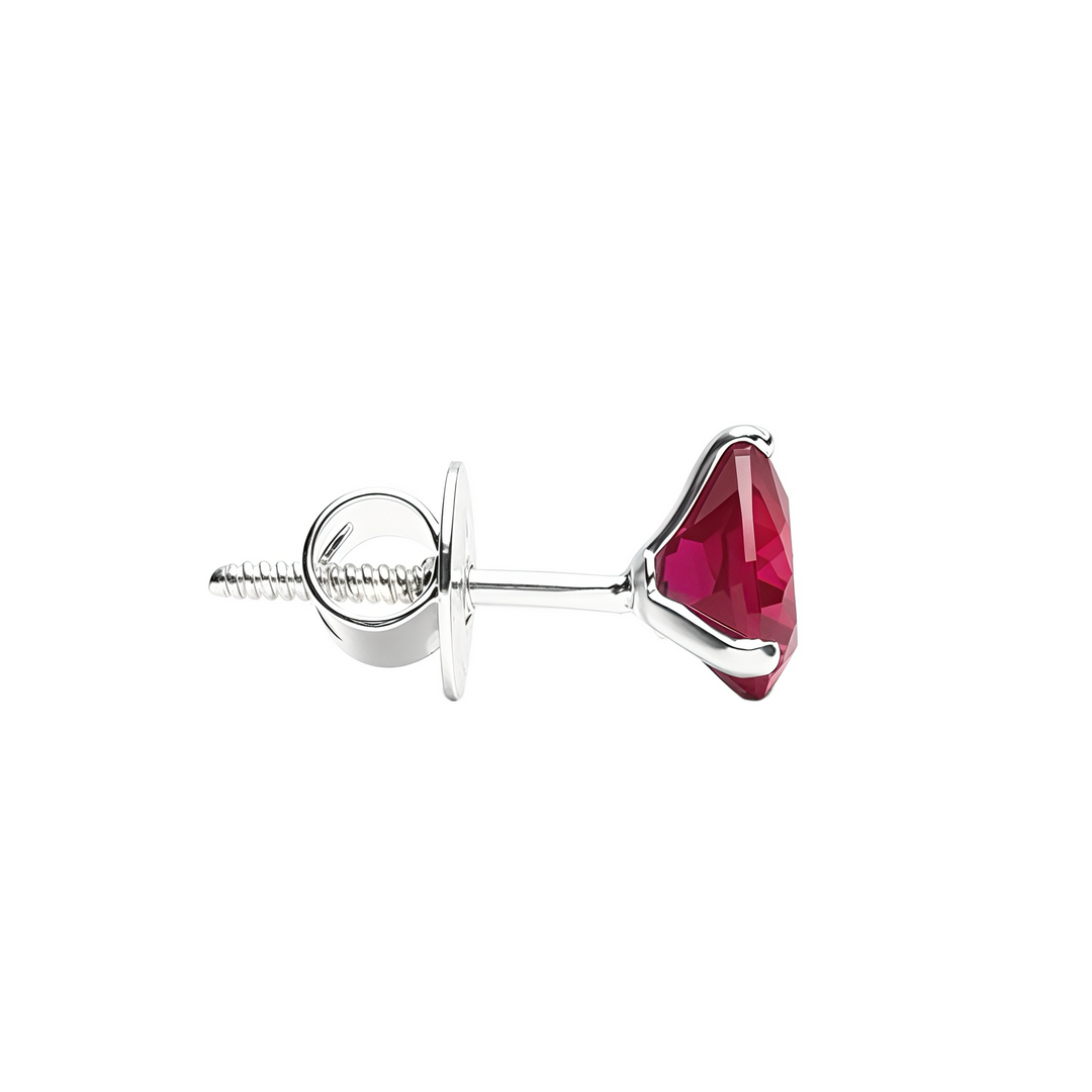 Madira | Heart Shaped Silver Earrings