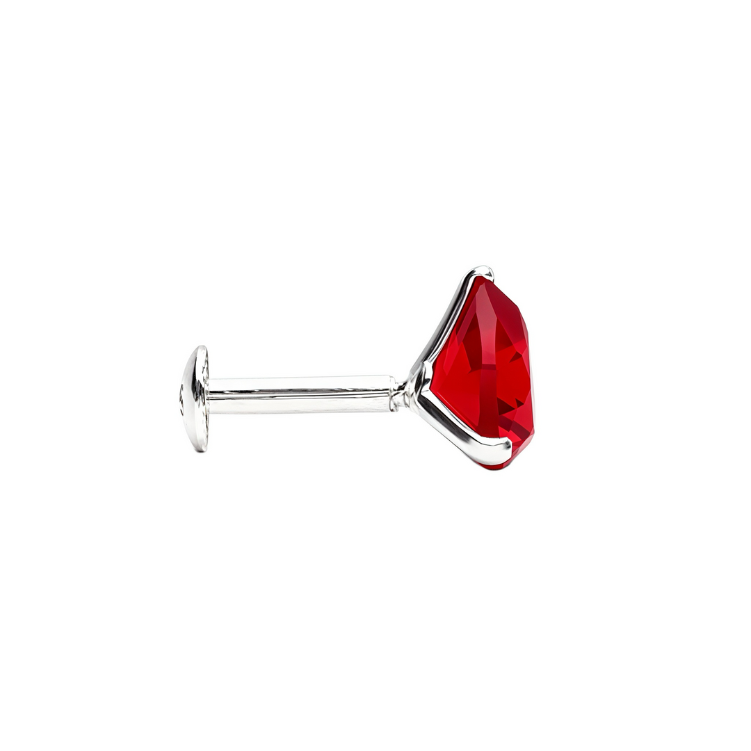 Madira | Heart Shaped Silver Nosepin