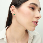 Load image into Gallery viewer, Manini | Square Shaped Silver Earrings

