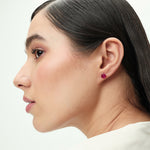 Load image into Gallery viewer, Manini | Square Shaped Silver Earrings
