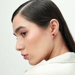 Load image into Gallery viewer, Manini | Square Shaped Silver Earrings
