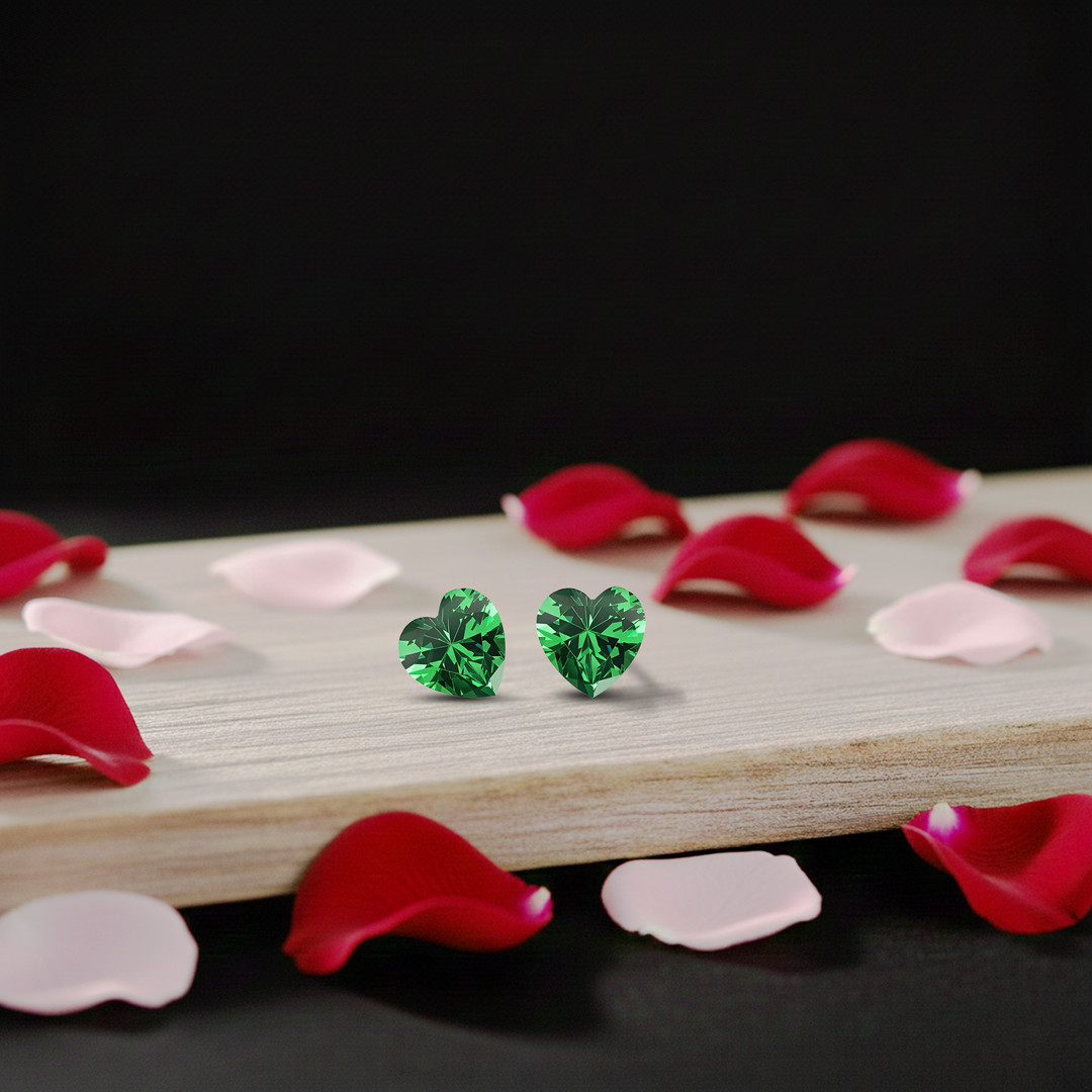 Madira | Heart Shaped Silver Earrings