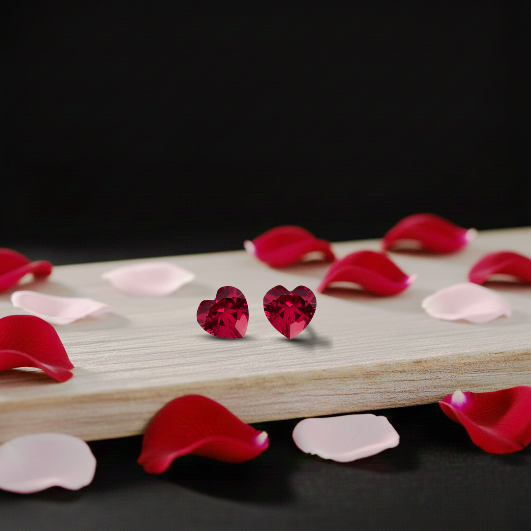 Madira | Heart Shaped Silver Earrings