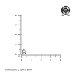 Load image into Gallery viewer, Meher | Buddha Shaped Silver Nose Pin
