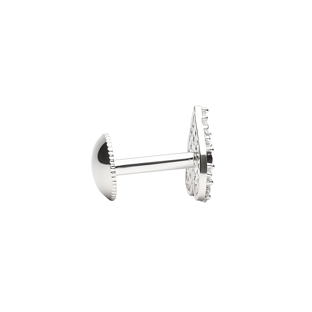 Mahika | 16 Stone Silver Earrings