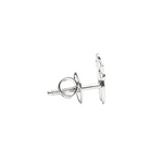 Load image into Gallery viewer, Mudra | Ohm Shaped Silver Earrings
