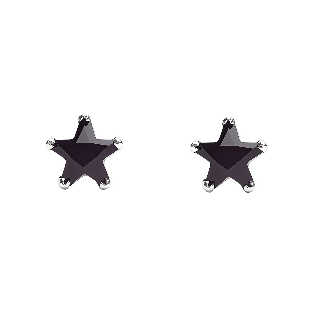 Mira | Star Shaped Silver Earrings
