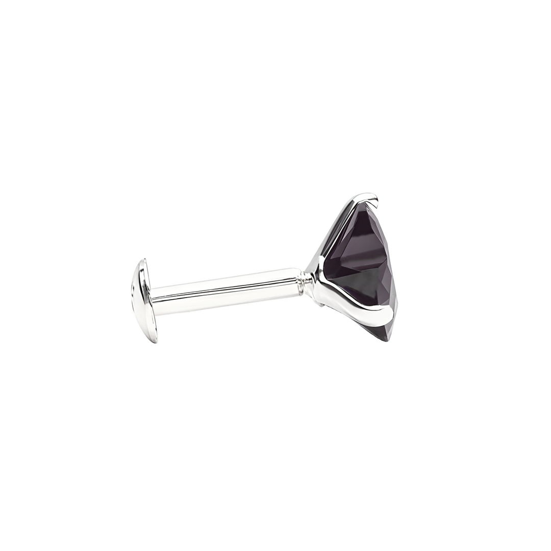 Madira | Heart Shaped Silver Nosepin