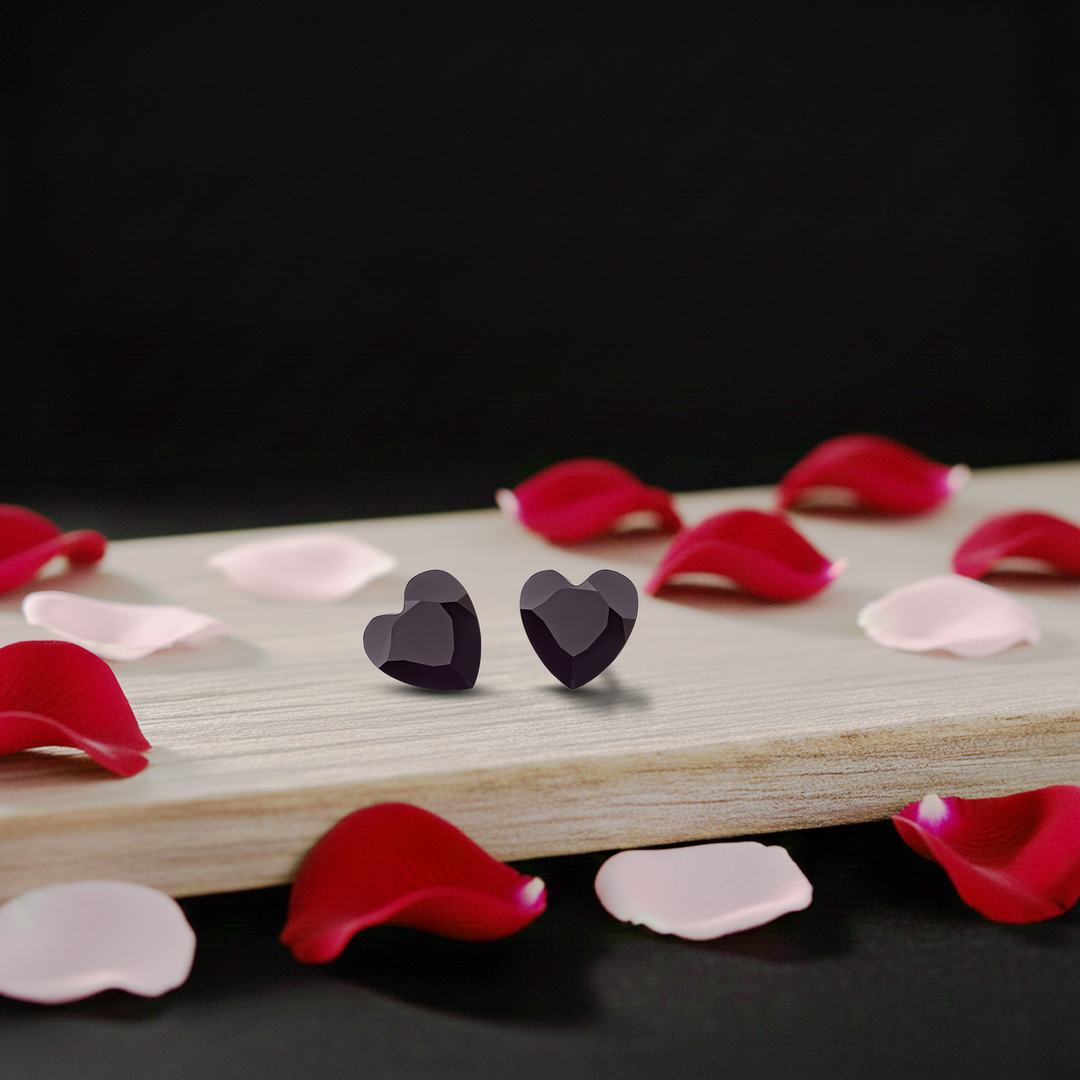 Madira | Heart Shaped Silver Earrings