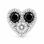 Load image into Gallery viewer, Maia | Beaded Heart Stone Nose Pin
